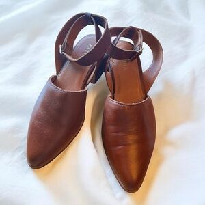 Patina Shoes Womens 9 Tan Portland Leather Mary Jane Heel Quiet Luxury